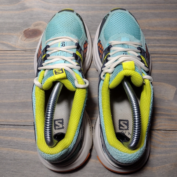 Salomon XR Shift Hiking Trail Running Shoes Sneakers Womens Size 7 Blue Green - Picture 5 of 8